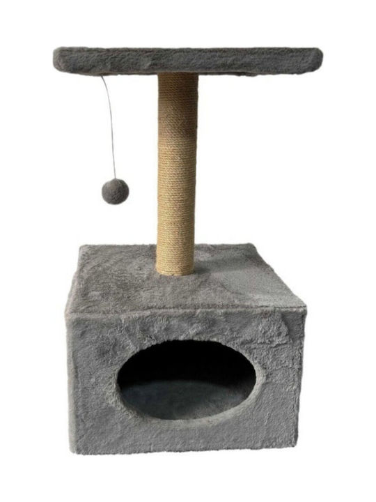 Lean Toys Stâlp pentru zgâriat pisici Gri 31x31x56cm