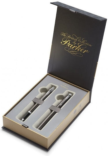Parker Im Core Dark Espresso Ct Set Fountain Pen Ballpen 3501179756158 Nibs Medium
