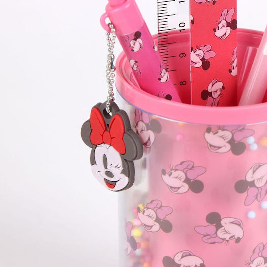Minnie Stationery Set Pencil Holder + 3 Pieces