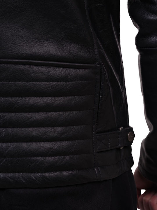 Leather Jacket Biker Black