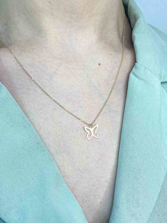 Sorelly Charm mit Design Schmetterling aus Gold 14K