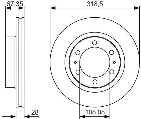 Disc de Frână Bosch 0 986 479 R46