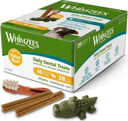 Whimzees Treats for Dogs Against Tartar & Plaque 840gr 28 Pieces