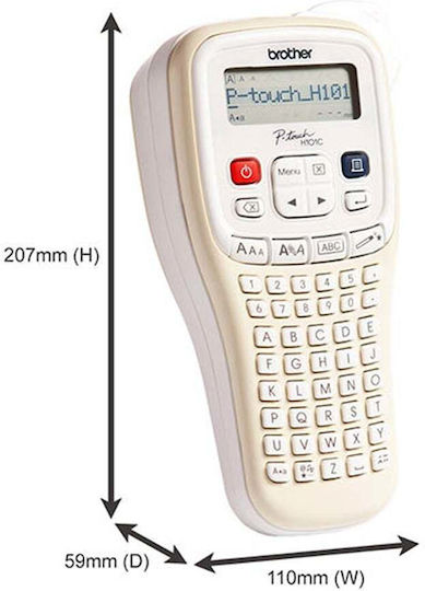 Brother PT-H101C Ηλεκτρονικός Ετικετογράφος Λευκός