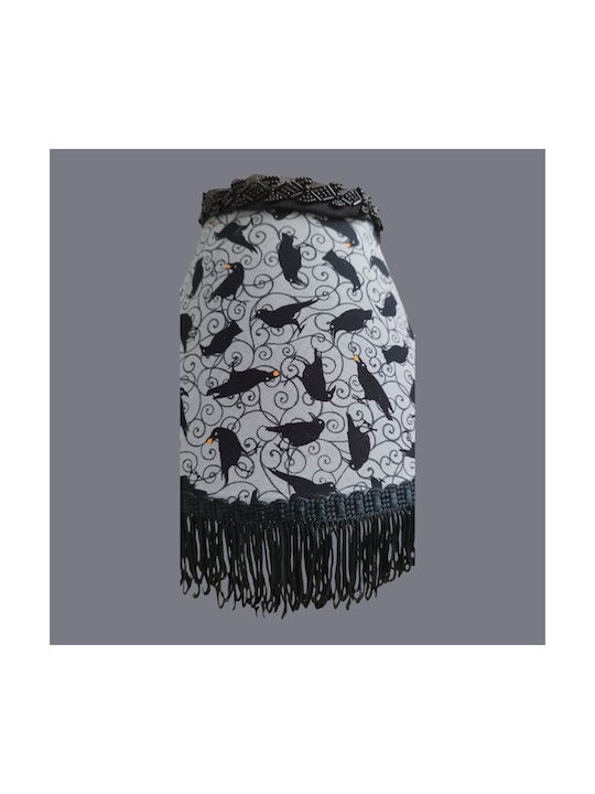 Oxygen Black Grey Crows Tischlampen für E27 mit Schwarz Hut und Schwarz Basis