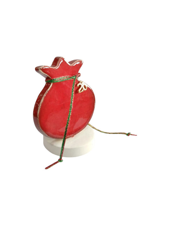 Kalliopi Silver Lucrat manual de birou Amulet Rodie Roșu Ceramic 2026 8x11cm 1buc