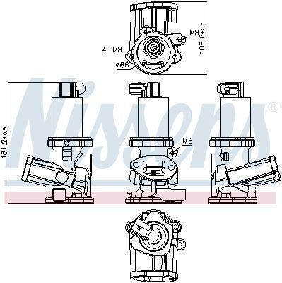 Nissens Supapă EGR Motor de mașină