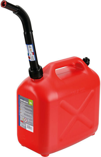Plastic Fuel Transport Can Flexible Long Safety Spout Red Jerry Can 10L Lampa 1 Piece