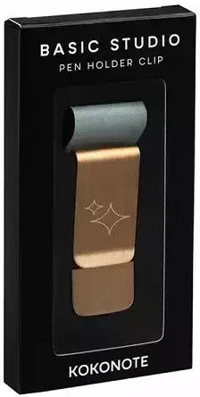 Clips Metalic Placat cu Aur pentru Stilou Kokonote Basic Studio Cloudy Sky Albastru Deschis