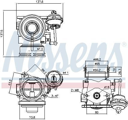 Nissens AGR-Ventil Auto Engine Ventile