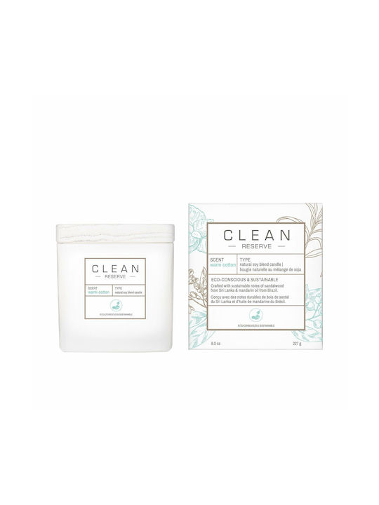 Clean Beauty Ароматна Свещ от Соя с Аромат на Памук 227гр 1бр