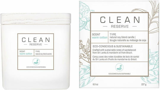 Clean Beauty Αρωματικό Κερί Σόγιας σε Βάζο με Άρωμα Cotton 227gr