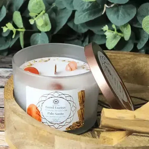 Green Tree Candle Company Αρωματικό Κερί Σόγιας σε Βάζο Πολύχρωμο 256gr