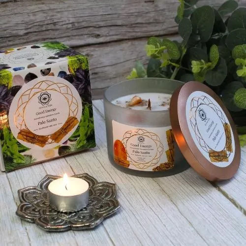 Green Tree Candle Company Αρωματικό Κερί Σόγιας σε Βάζο Πολύχρωμο 256gr