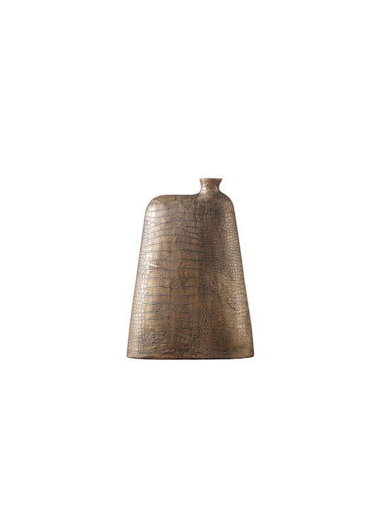 Espiel Decorative Vase Crocodile Gold 29x8x40cm
