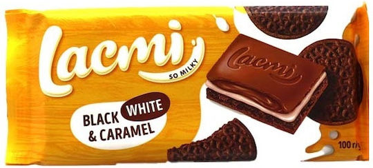 Roshen Lacmi Σοκολάτα Black White & Καραμέλα 100gr