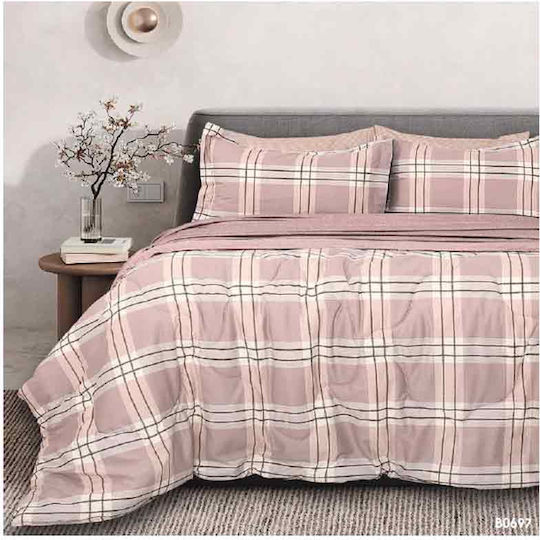Palamaiki Σετ Υπέρδιπλο 230x260εκ. B0697 Ροζ 5τμχ Palamaiki Σετ Υπέρδιπλο 230x260εκ. B0697 Ροζ 5τμχ