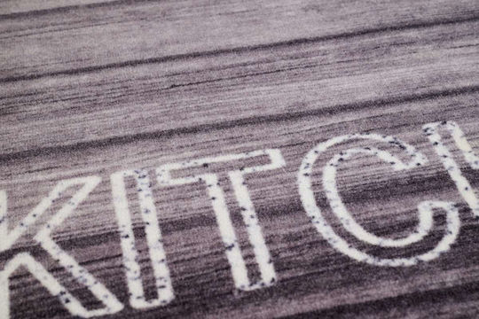 Sdim Χαλάκι Κουζίνας Διάδρομος με Αντιολισθητικό Υπόστρωμα Γκρι 67x120εκ.