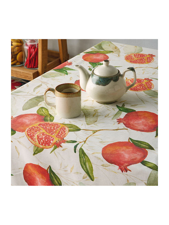 Kentia Tischtuch Granada Red-green 135x180cm