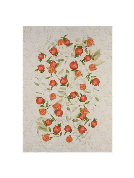Kentia Tischtuch Granada Red-green 135x180cm
