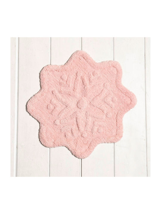 Nima Πατάκι Μπάνιου Βαμβακερό Lily 35919 Pink 55x55εκ.