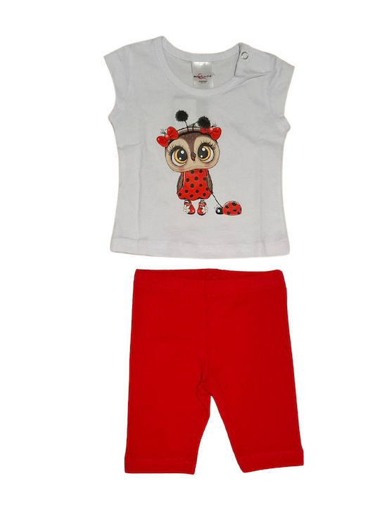 Kids' Set with Shorts Summer 2pcs White