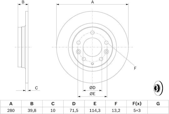 Bosch Bremsscheibe 0 986 479 131