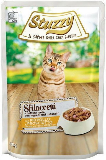 Whiskas Υγρή Τροφή για Γάτες σε Φακελάκι με Κοτόπουλο και Ζαμπόν 85gr
