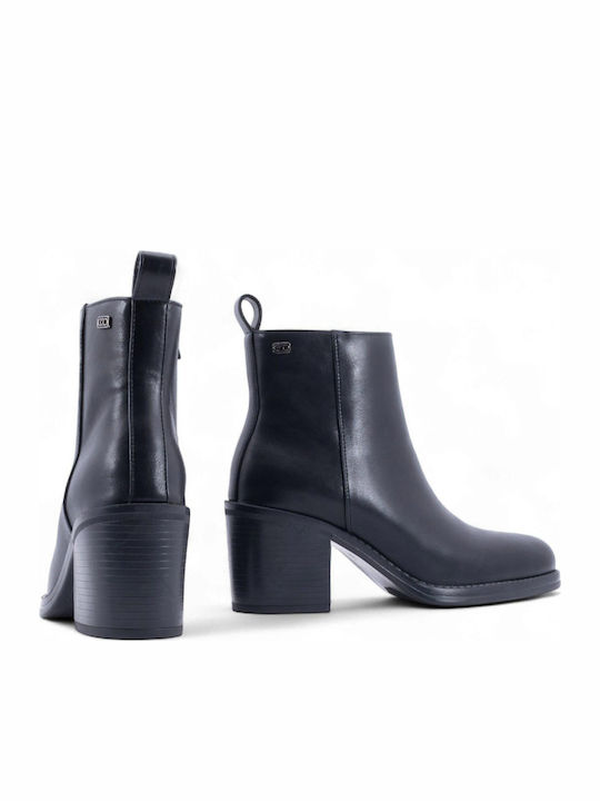 Women's Ankle Boots with Medium Heel Black