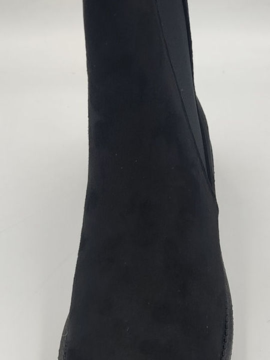 Suede Women's Ankle Boots Black