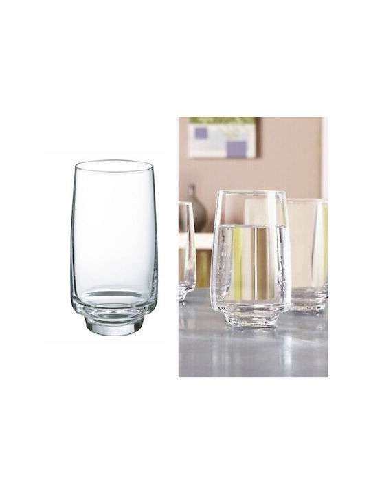 Domumart Glas Wasser aus Glas 360ml