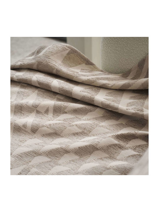 Gofis Home Caspian Ριχτάρι Πολυθρόνας Ζακάρ 156x180εκ. Beige 156/06 2007156106004