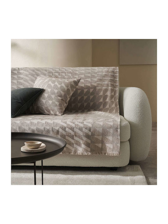 Gofis Home Caspian Ριχτάρι Πολυθρόνας Ζακάρ 156x180εκ. Beige 156/06 2007156106004