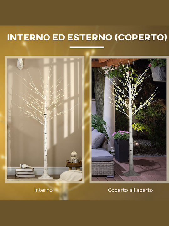 Christmas Tree 180cm with 12 Branches and with LED Lighting White