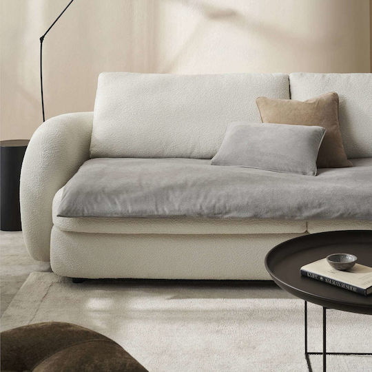 Gofis Home Диван Покривка Фотьойл Кадифе 137x200см Fog Grey 137