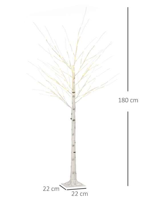 Christmas Tree 180cm with 12 Branches and with LED Lighting White