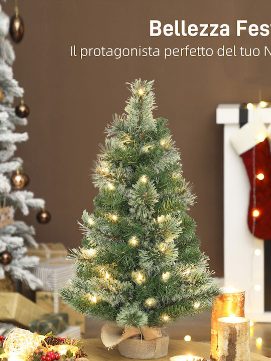 Weihnachtsbaum 60cm mit LED-Beleuchtung Weiß