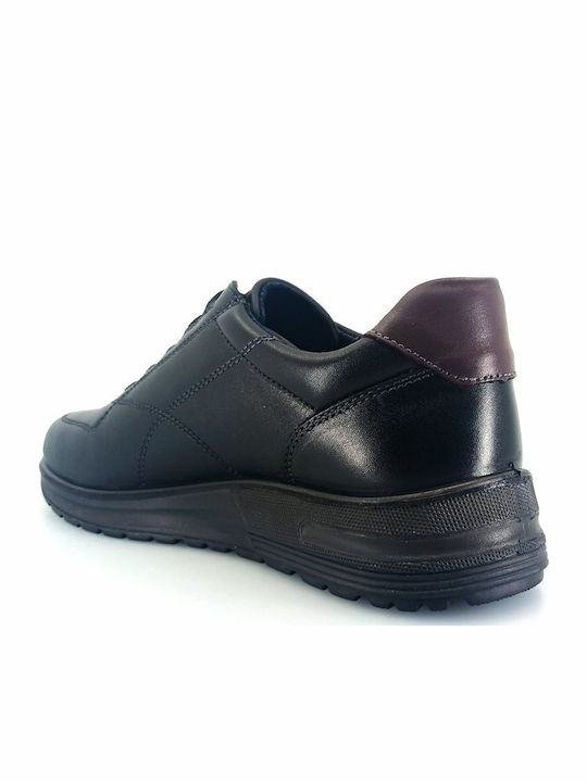 Adidași Pentru Bărbați Negru Din Piele