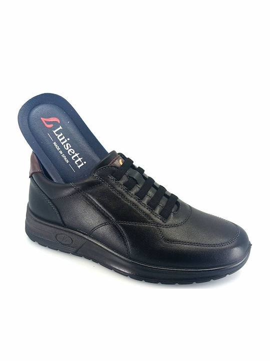 Adidași Pentru Bărbați Negru Din Piele