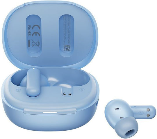 QCY MeloBuds HT16 Bluetooth Handsfree Earphones with Sweat Resistance and Charging Case Light Blue