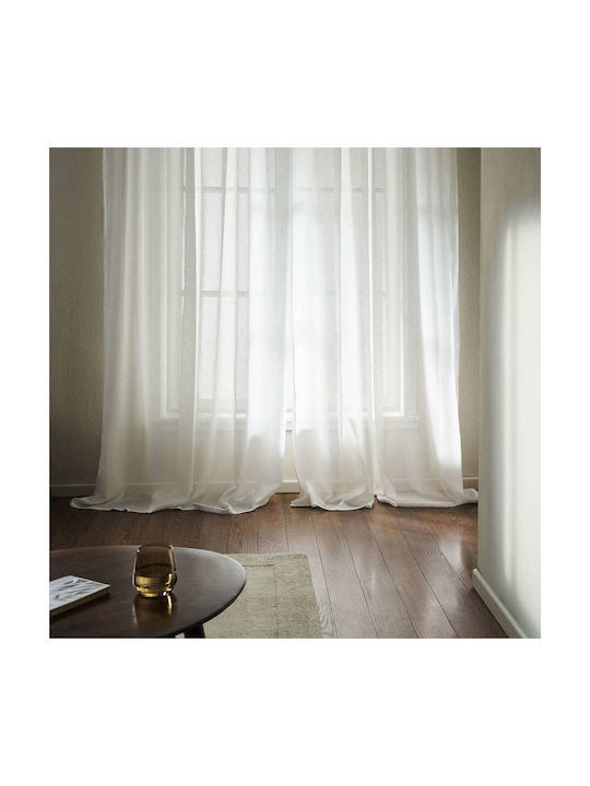 Gofis Home Curtain With Pencil Pleat Maisy 507 White 140x295cm