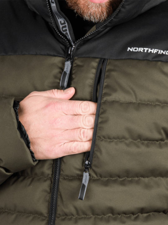 Winter Jacket Black Dark Green
