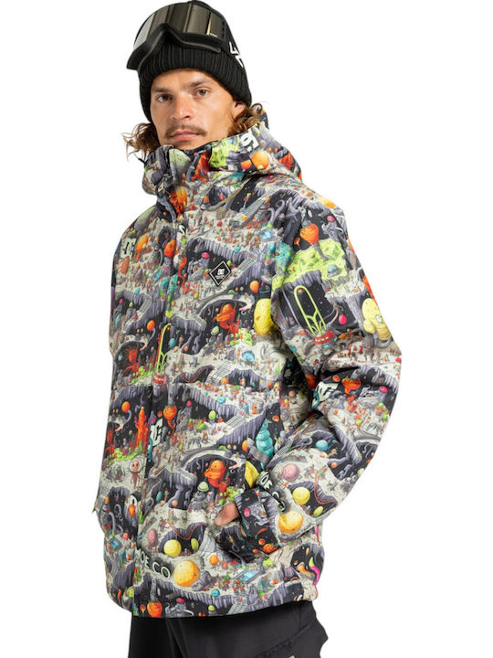 Snow Basis Print Jacket Black