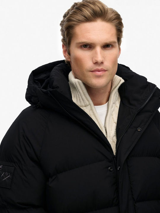 Longline Χειμωνιάτικο Μπουφάν Puffer Jet Black
