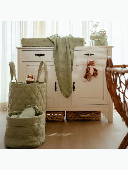 Little Dutch Children's Storage Basket Made of Fabric Pure Green 35x35x45cm