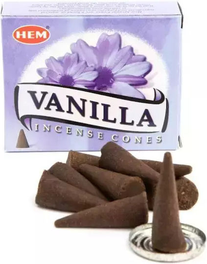 Αρωματικοί Κώνοι Βανίλια Hem Vanilla Cones 10τμχ