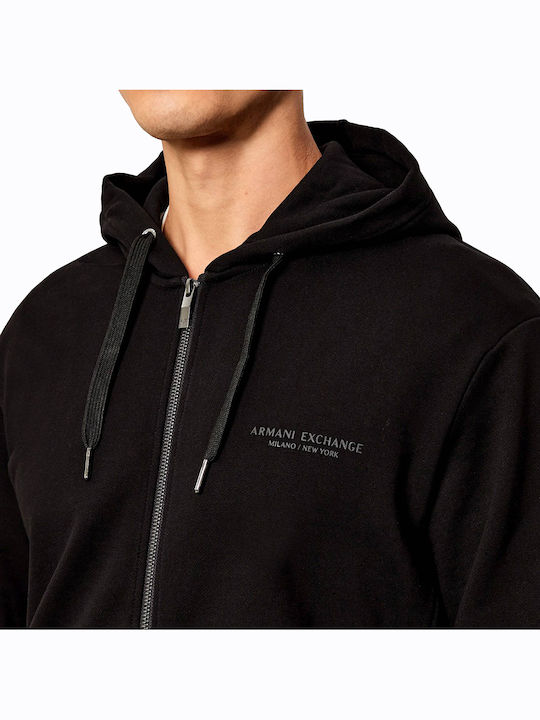Armani Exchange Черна с Качулка