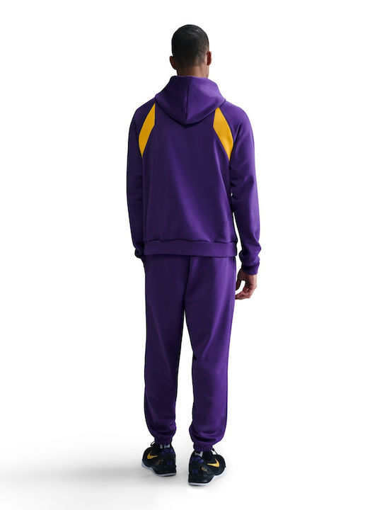 Nike Hoodie Φούτερ Μωβ με Κουκούλα
