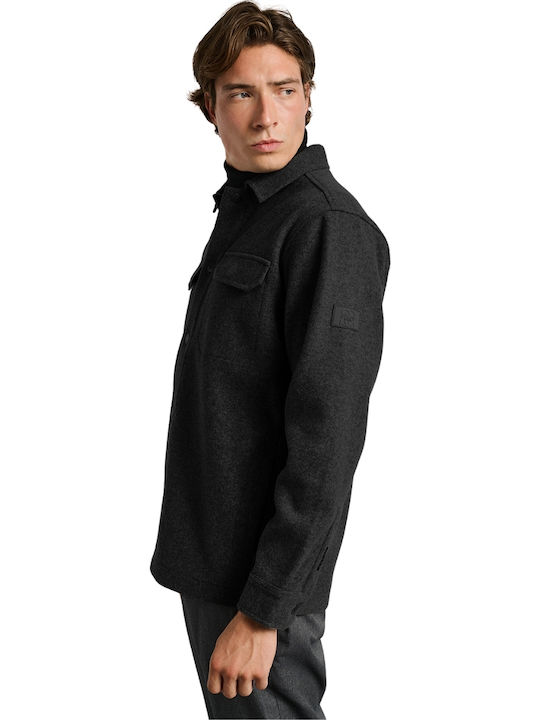Μακρυμάνικo Overshirt Black