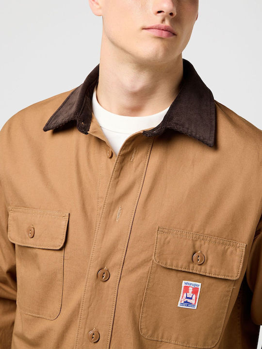 Casey Μακρυμάνικo Overshirt Camel